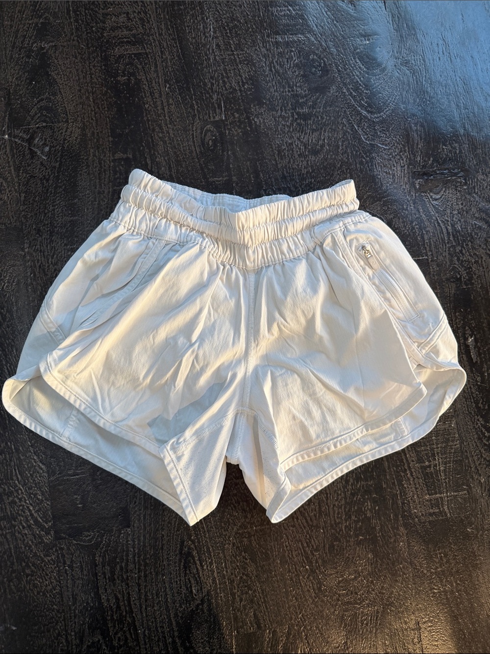 lululemon athletica White Women's Athletic Shorts with Elastic Waistband